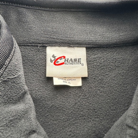 Chase Authentics Tony Stewart Jacket Mens XL Black Orange Fleece Pullover NASCAR - Picture 7 of 16